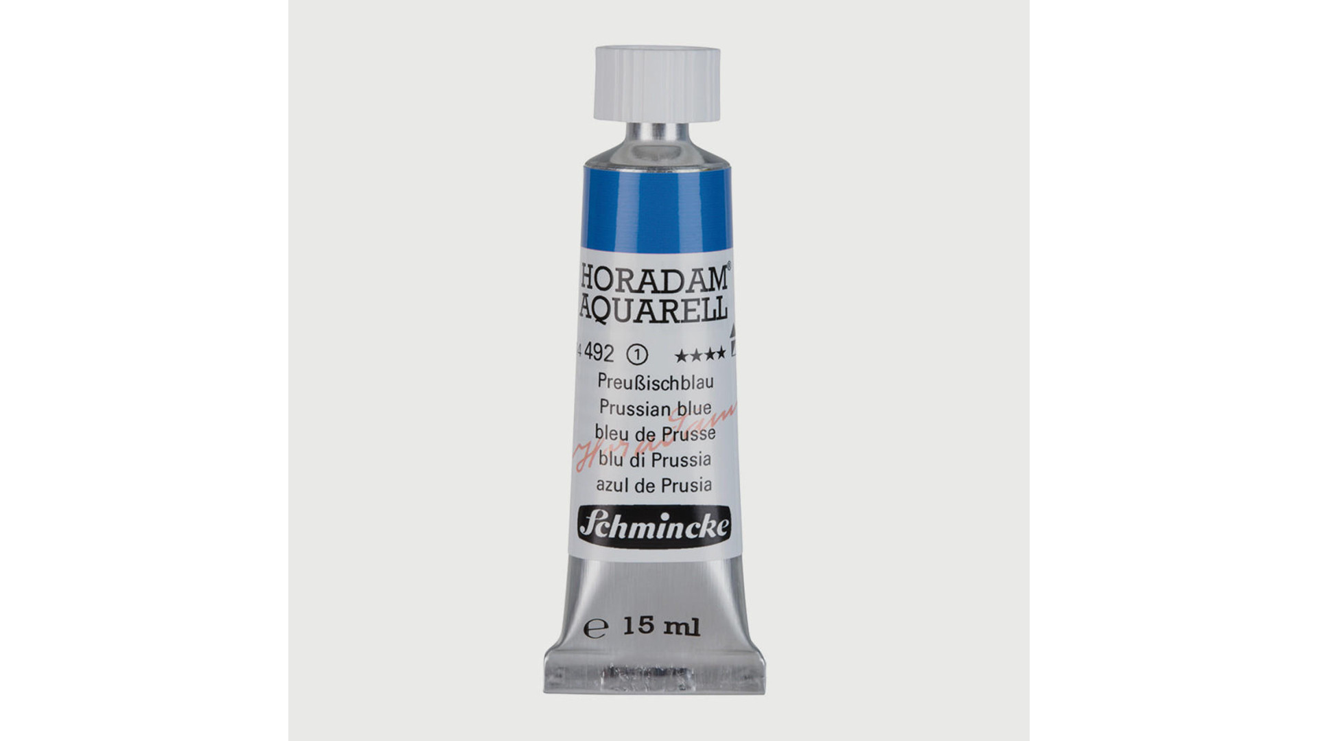 Watercolour paint Schmincke Horadam Aquarell Prussian blue 15 ml. 492