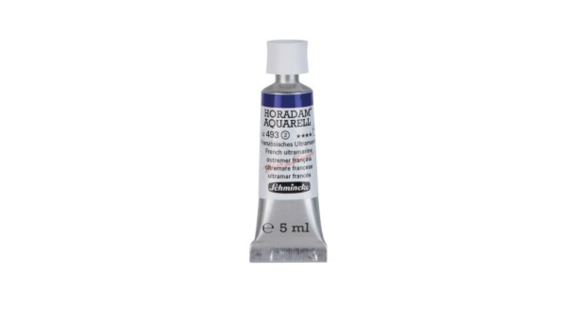 Watercolour paint Schmincke Horadam Aquarell French ultramarine 5 ml. 493