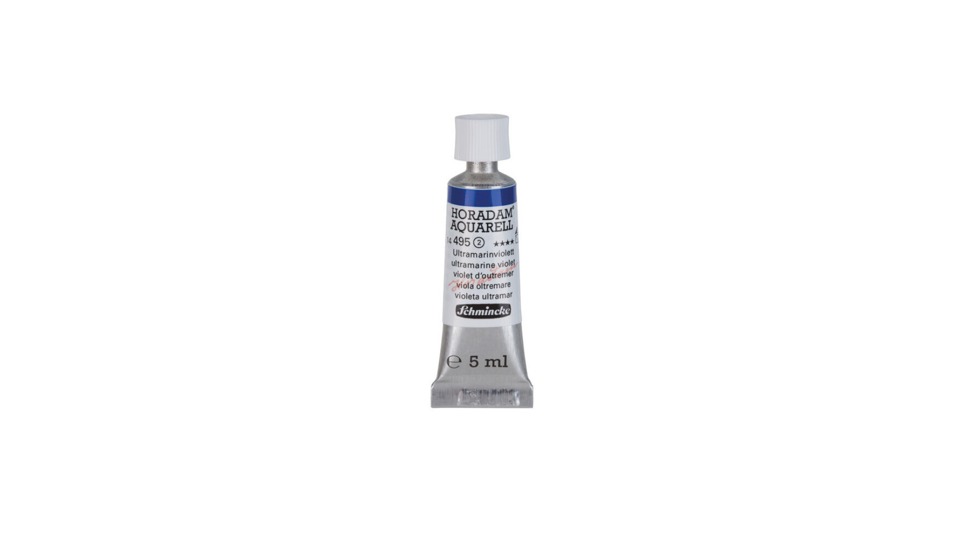 Watercolour paint Schmincke Horadam Aquarell ultramarine violet 5 ml. 495