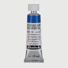 Watercolour paint Schmincke Horadam Aquarell ultramarine blue 15 ml. 496