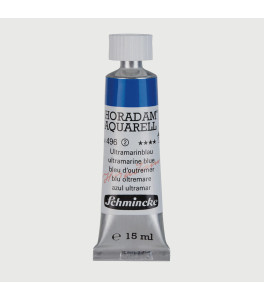 Watercolour paint Schmincke Horadam Aquarell ultramarine blue 15 ml. 496