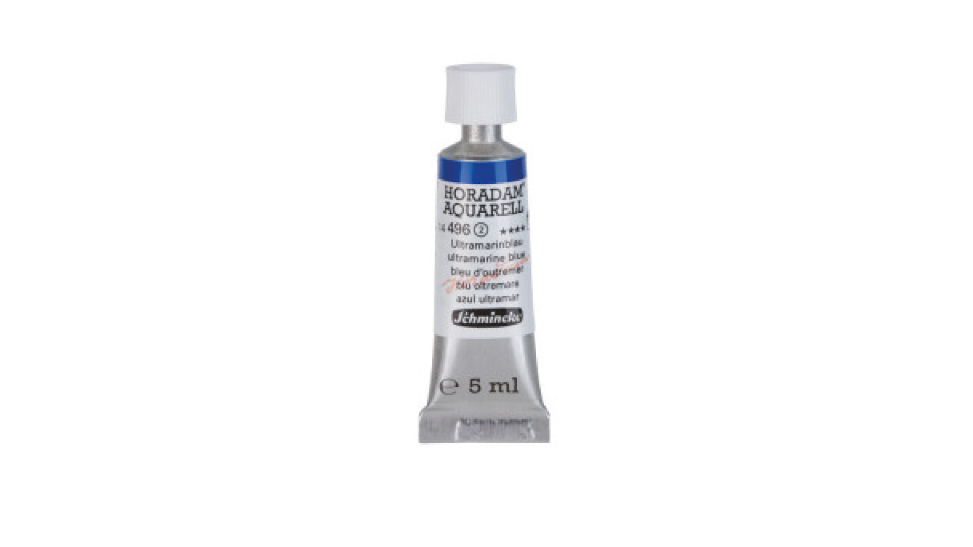 Watercolour paint Schmincke Horadam Aquarell ultramarine blue 5 ml. 496