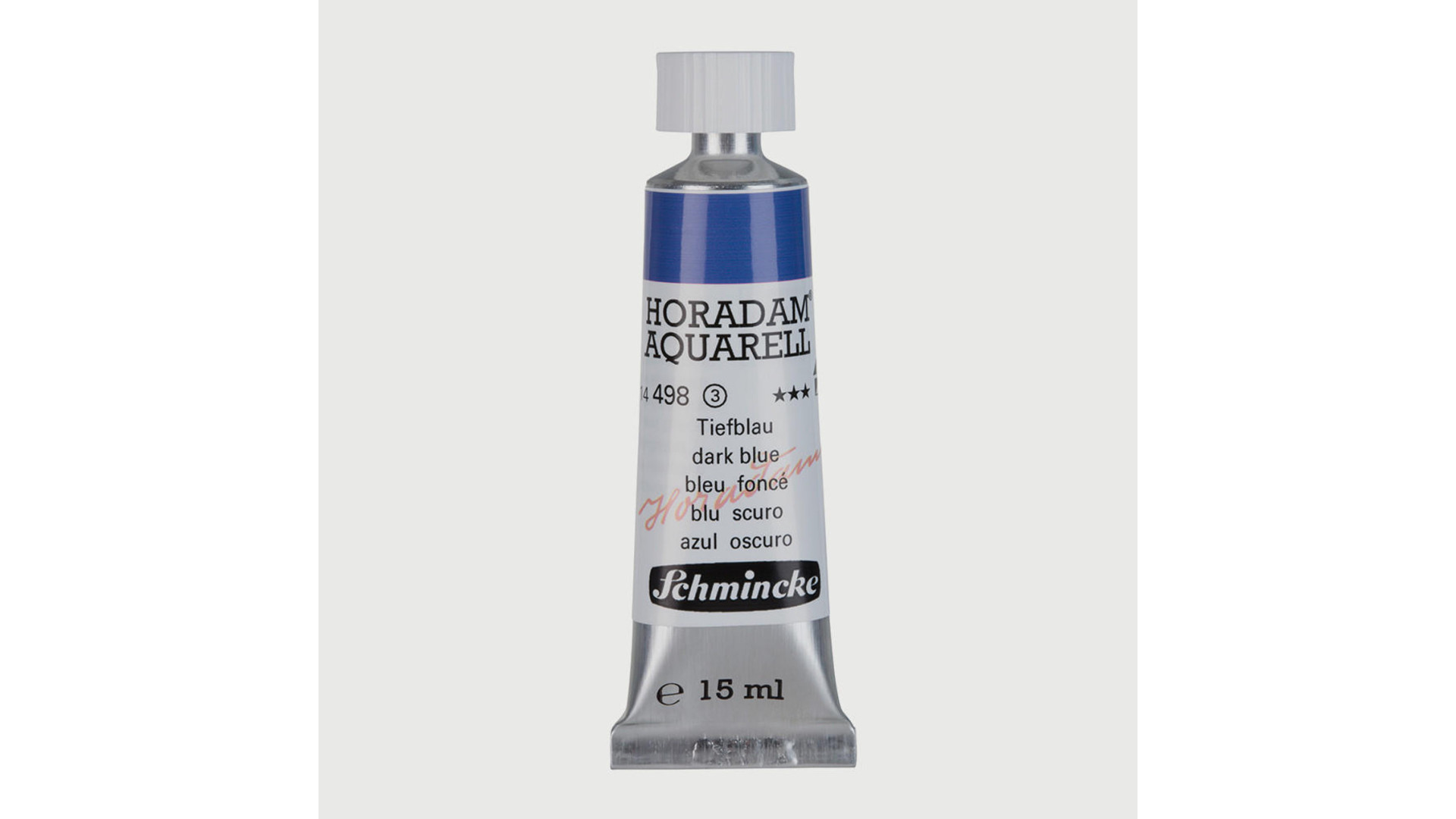 Watercolour paint Schmincke Horadam Aquarell dark blue 15 ml. 498