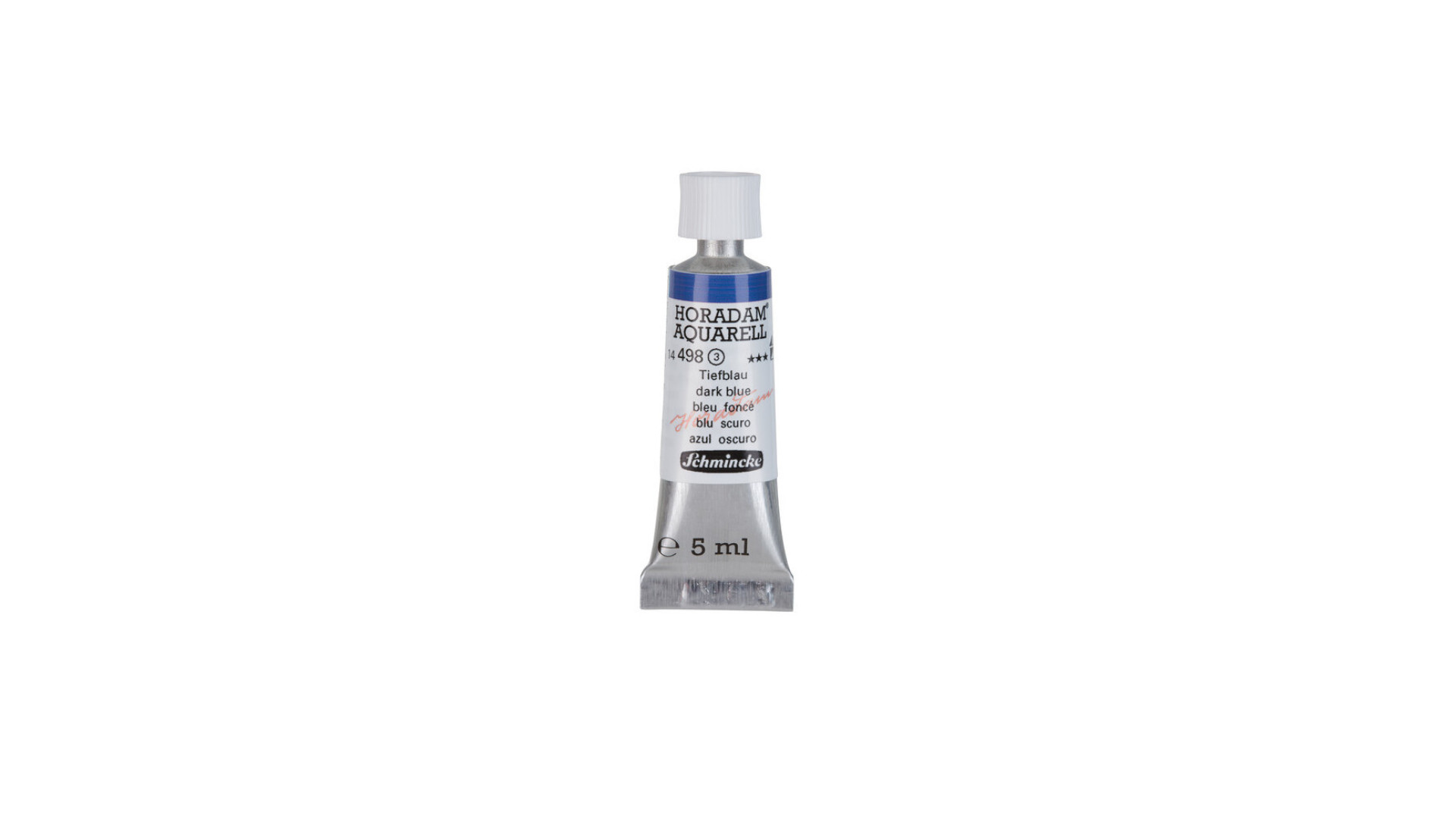 Watercolour paint Schmincke Horadam Aquarell dark blue 5 ml. 498