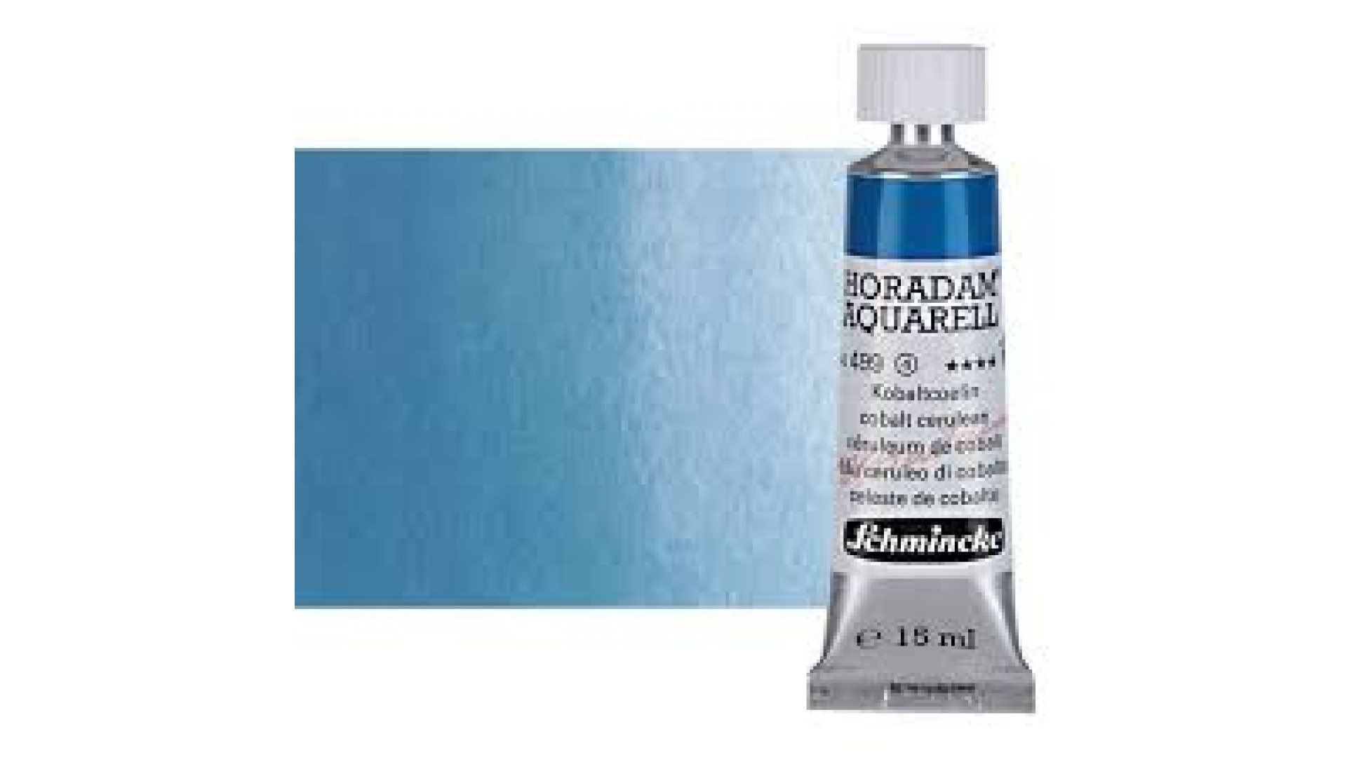 Watercolour paint Schmincke Horadam Aquarell cobalt cerulean 15 ml. 499