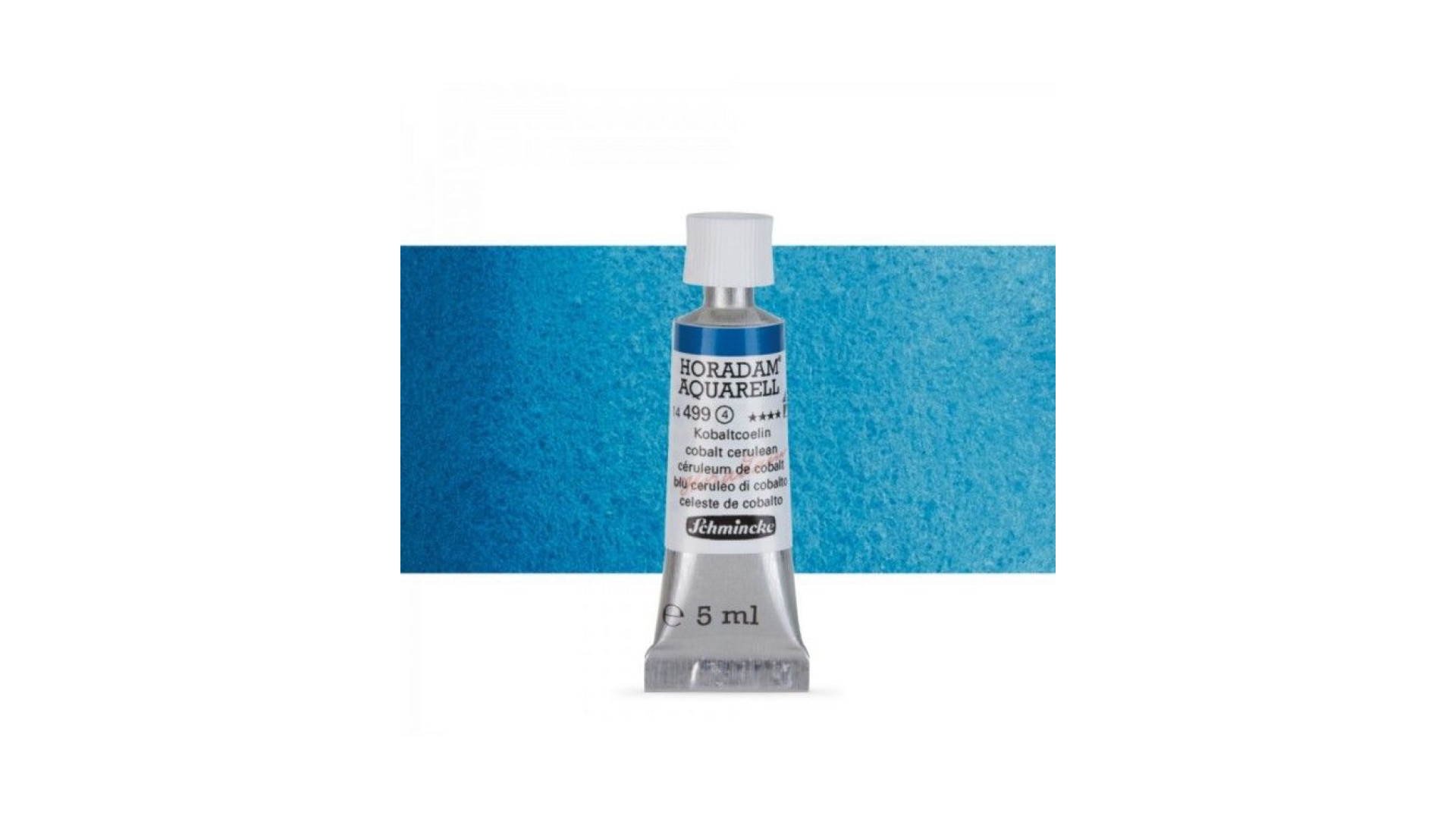 Watercolour paint Schmincke Horadam Aquarell cobalt cerulean 5 ml. 499