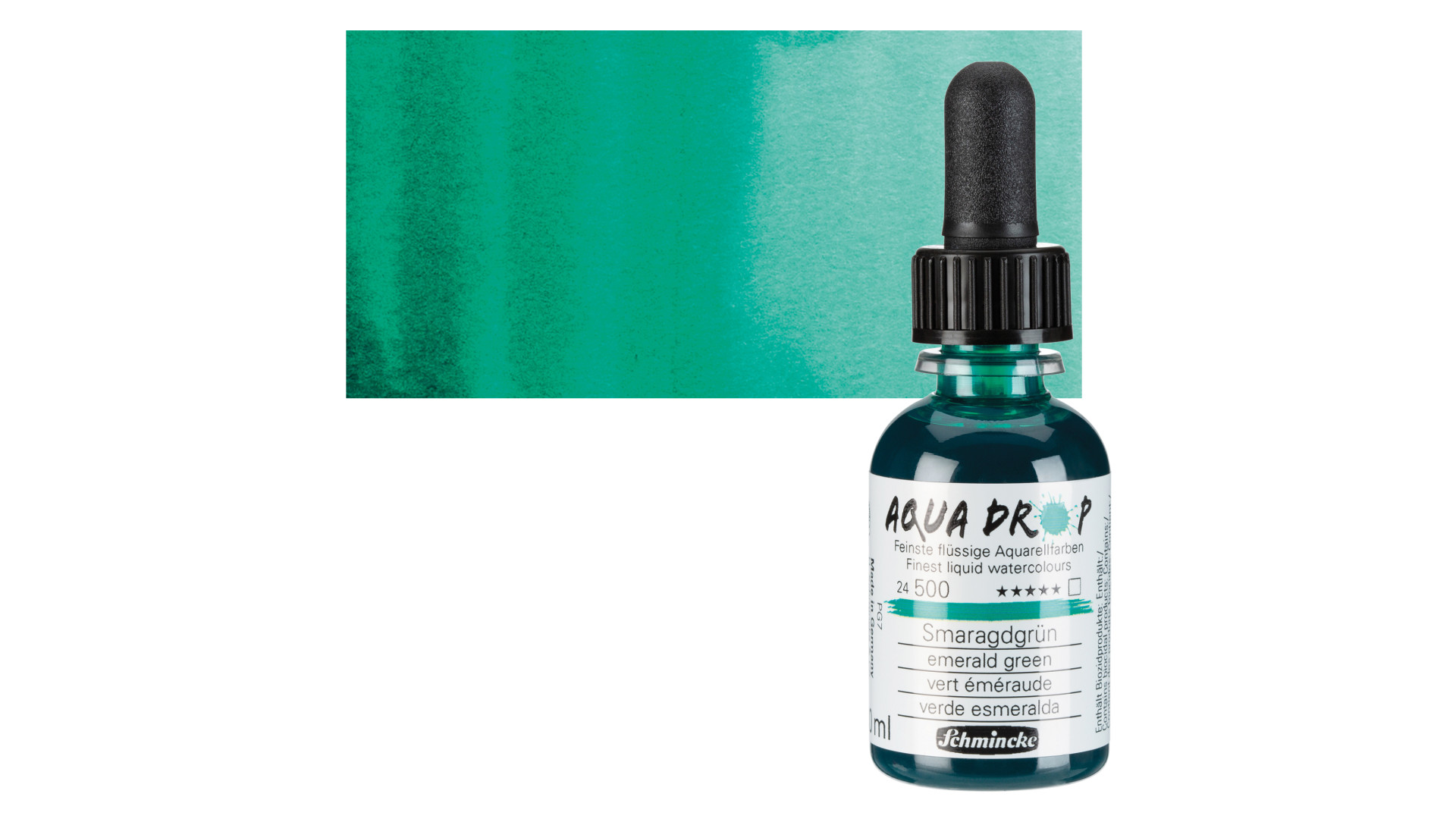 Watercolour paint Schmincke Aqua drop emerald green 30 ml. 500