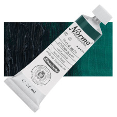 Farba olejna Schmincke Norma Professional o odcieniu ftalowej zieleni. 35 ml. 500