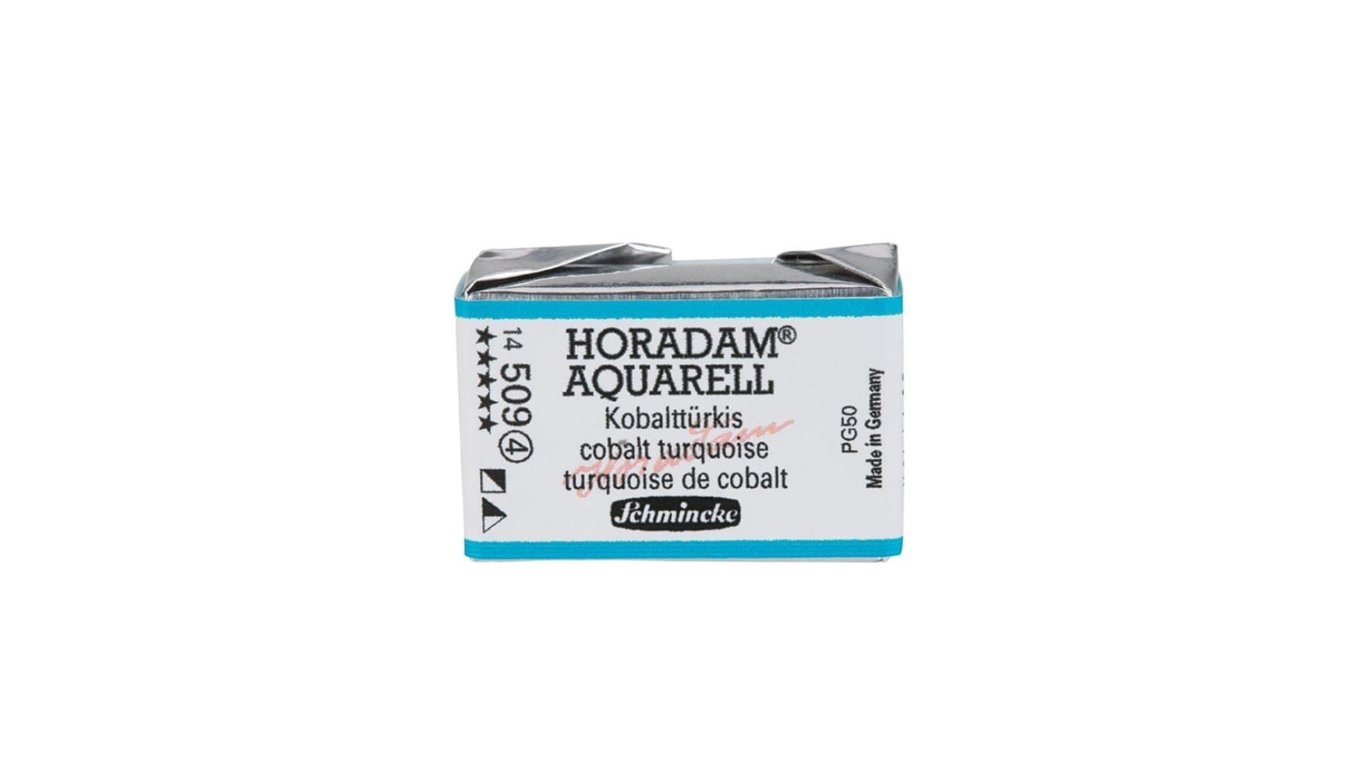 Watercolour paint Schmincke Horadam Aquarell cobalt turquoise 509