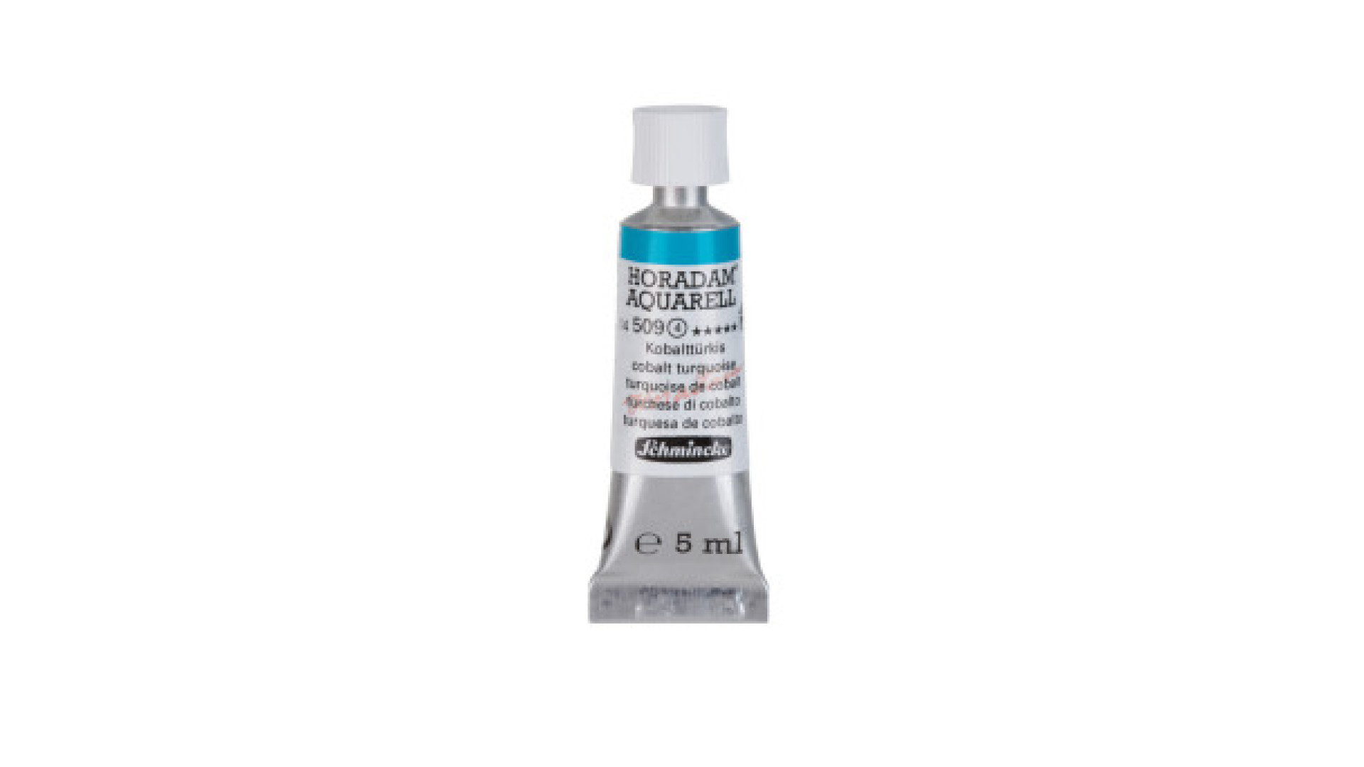 Watercolour paint Schmincke Horadam Aquarell cobalt turquoise 5 ml. 509