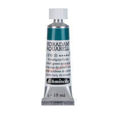 Watercolour paint Schmincke Horadam Aquarell cobalt green turquoise 15 ml. 510