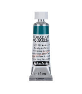 Watercolour paint Schmincke Horadam Aquarell cobalt green turquoise 15 ml. 510