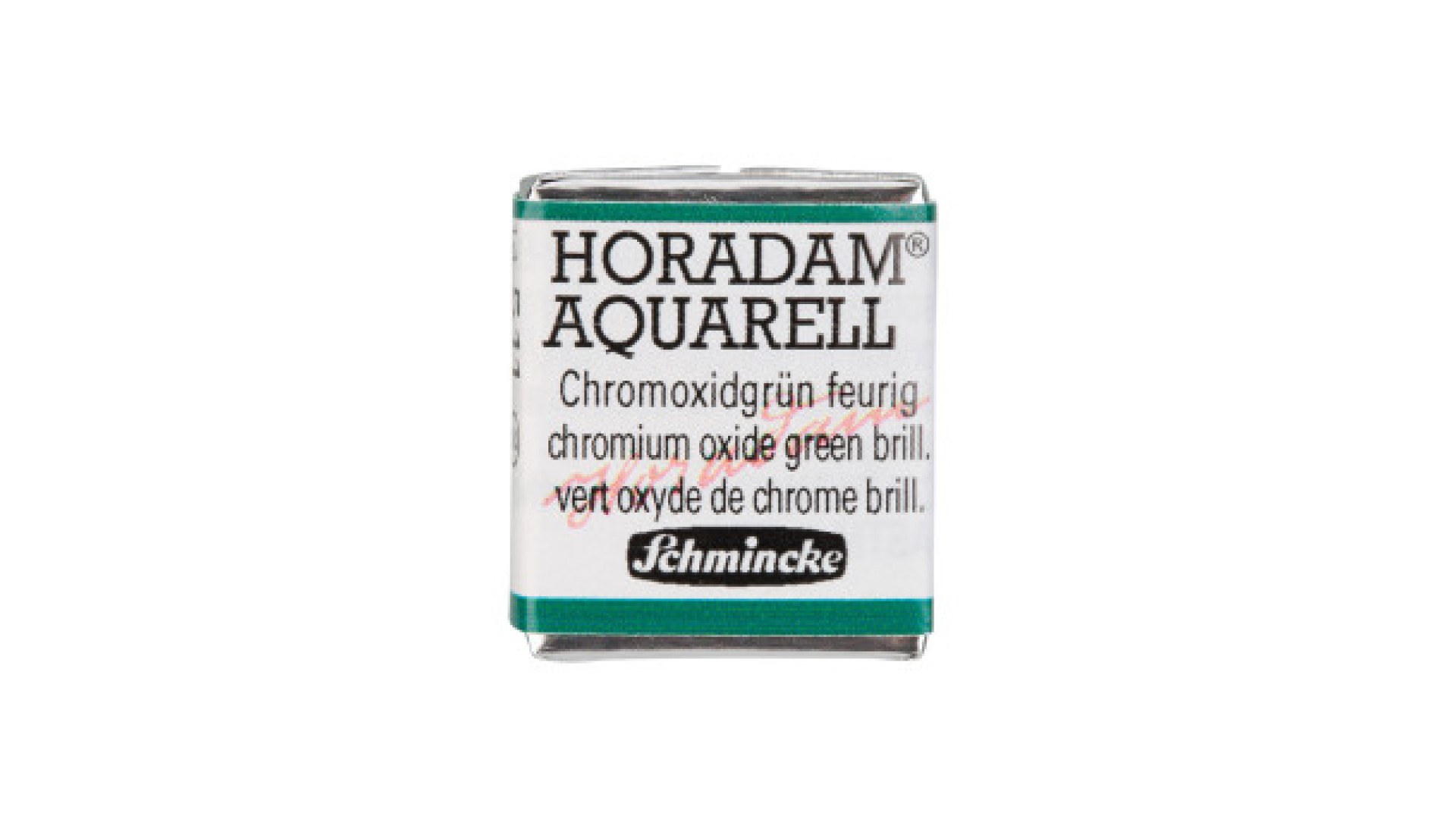 Watercolour paint Schmincke Horadam Aquarell chromium oxide green brilliant 511