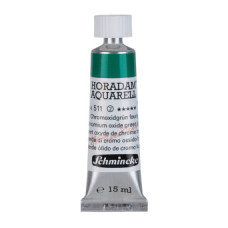 Watercolour paint Schmincke Horadam Aquarell chromium oxide green brilliant 15 ml. 511