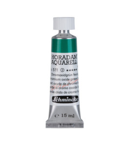 Watercolour paint Schmincke Horadam Aquarell chromium oxide green brilliant 15 ml. 511