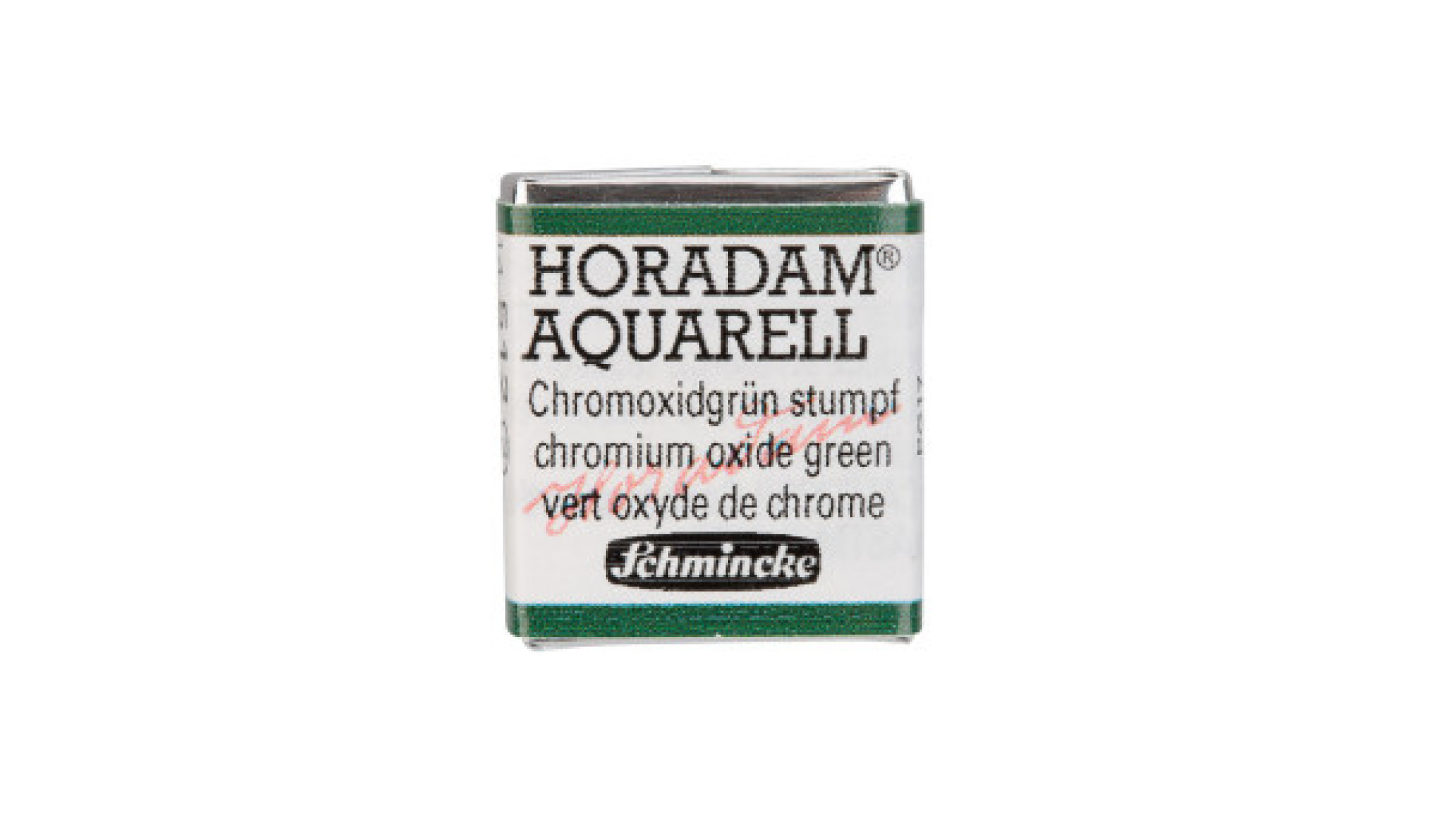 Watercolour paint Schmincke Horadam Aquarell chromium oxide green 512