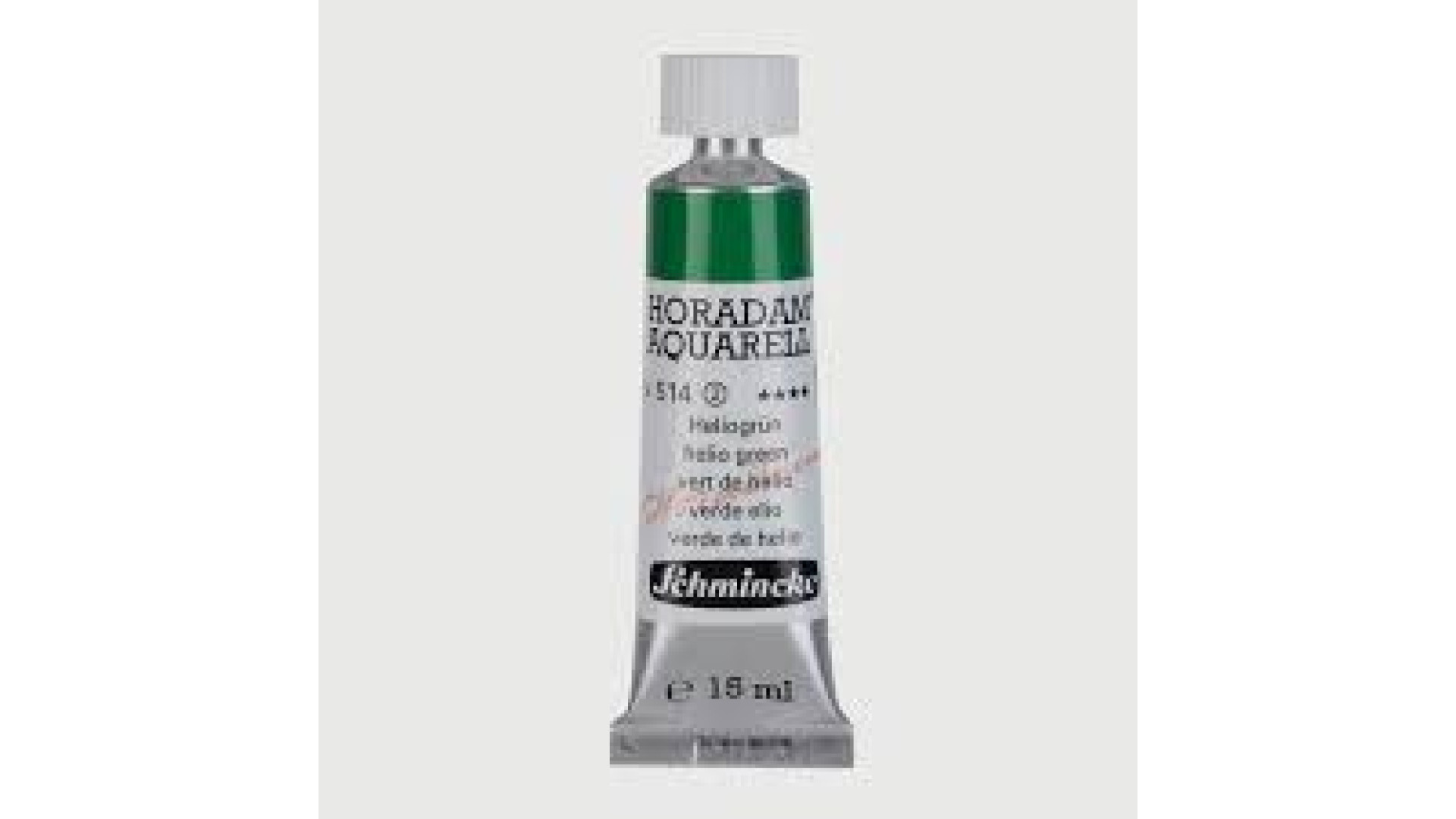 Watercolour paint Schmincke Horadam Aquarell helio green 15 ml. 514