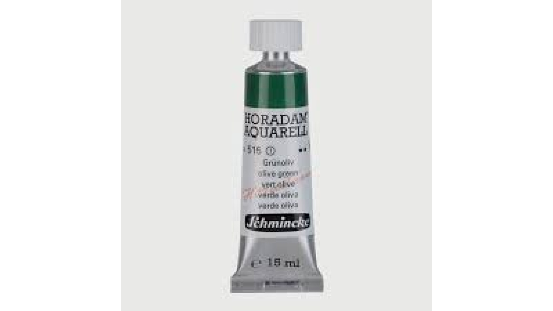 Watercolour paint Schmincke Horadam Aquarell olive green 15 ml. 515