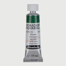 Watercolour paint Schmincke Horadam Aquarell olive green 15 ml. 515