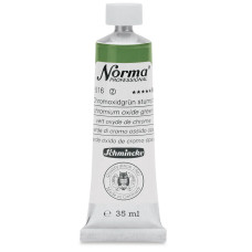 Farba olejna Schmincke Norma Professional o odcieniu zielonym z tlenkiem chromu. 35 ml. 516