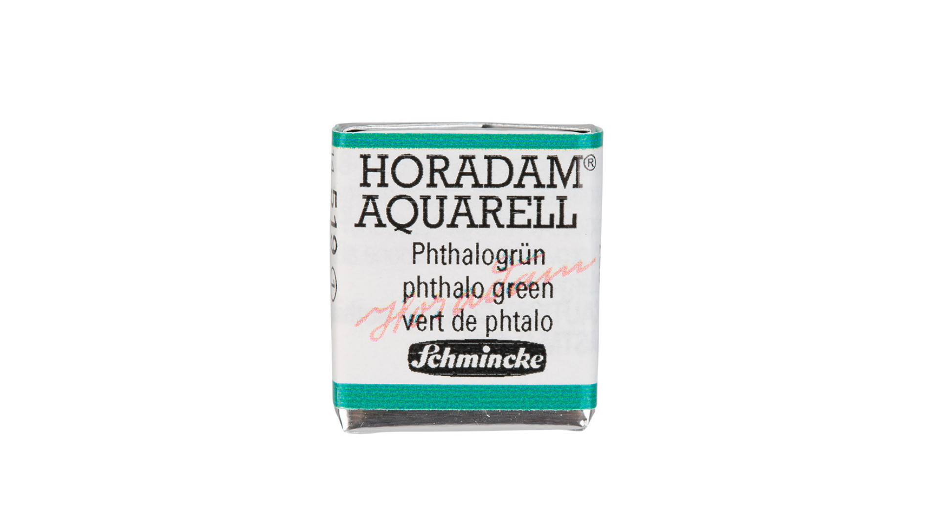 Watercolour paint Schmincke Horadam Aquarell phthalo green 519