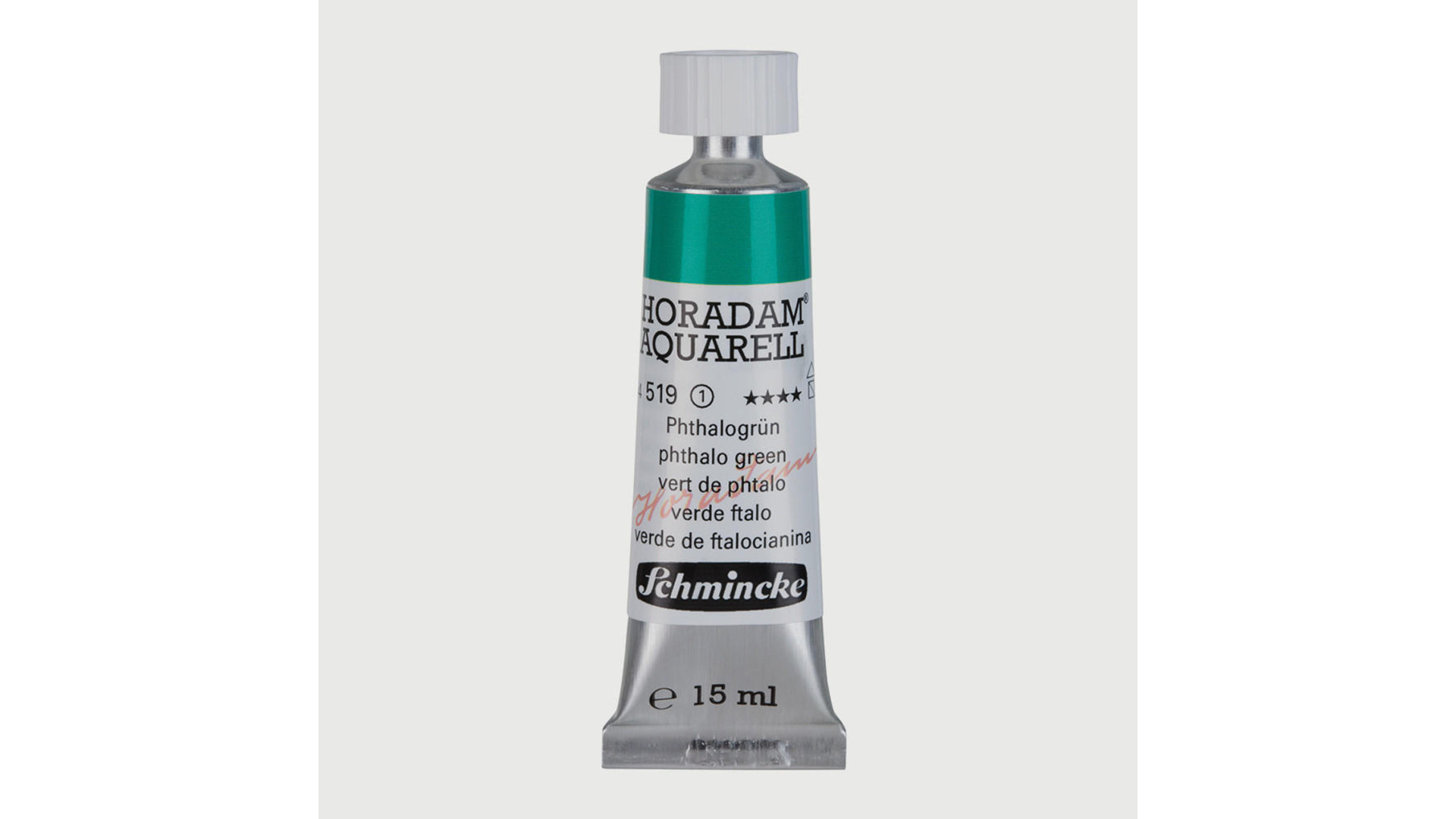 Watercolour paint Schmincke Horadam Aquarell phthalo green 15 ml. 519