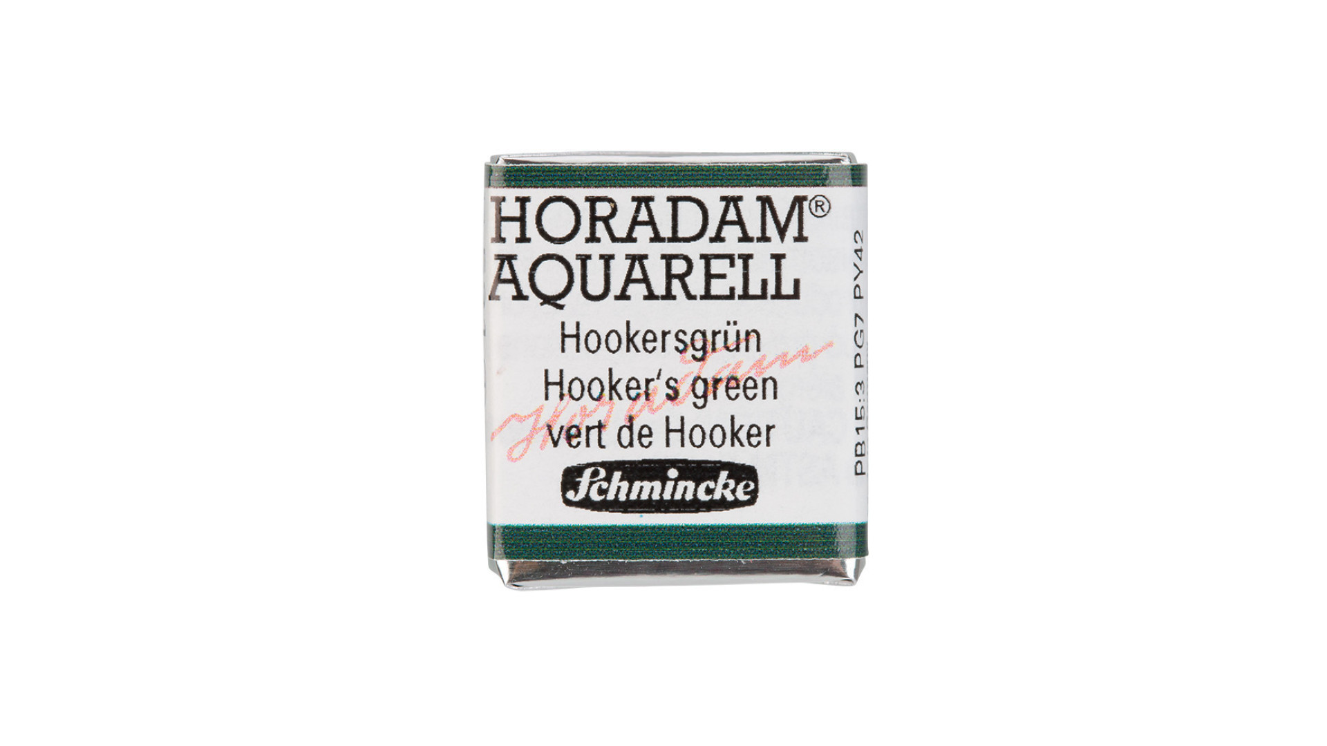 Watercolour paint Schmincke Horadam Aquarell Hooker's green 521