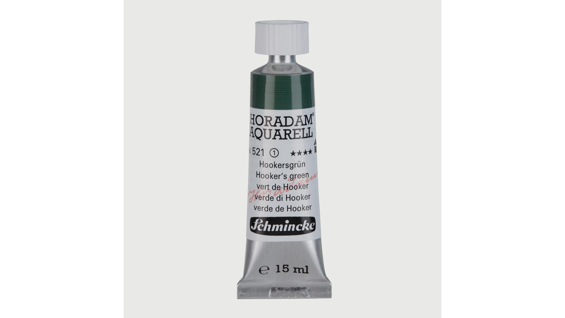 Farba akwarelowa Schmincke Horadam Aquarell Hooker's green 15 ml. 521