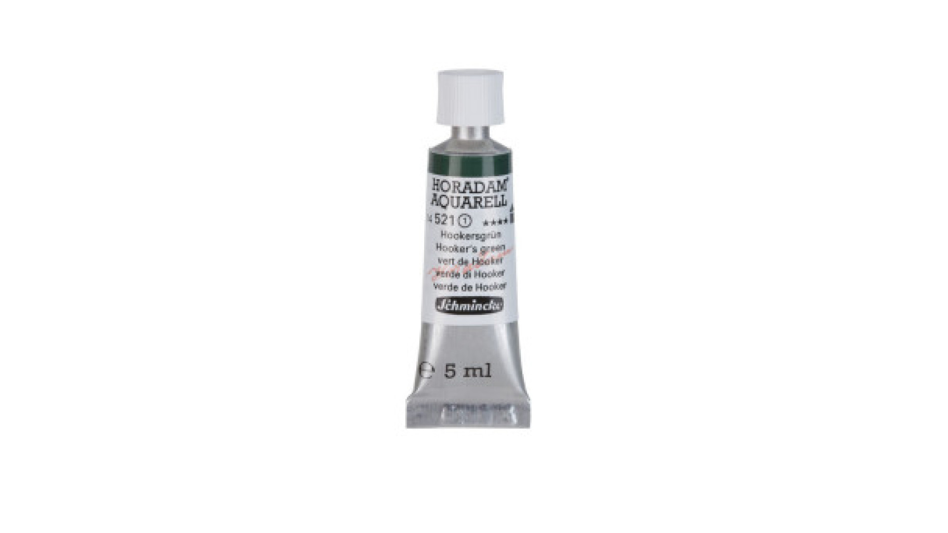 Watercolour paint Schmincke Horadam Aquarell Hooker's green 5 ml. 521