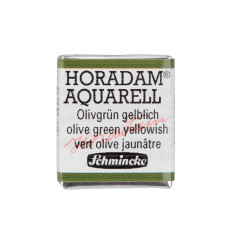 Watercolour paint Schmincke Horadam Aquarell olive green yellowish 525