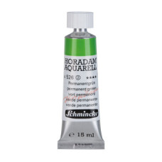 Watercolour paint Schmincke Horadam Aquarell permanent green 15 ml. 526