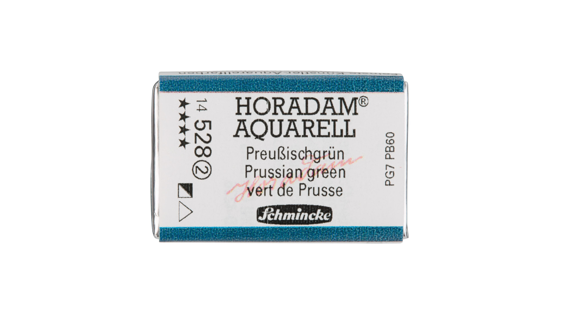 Watercolour paint Schmincke Horadam Aquarell Prussian green 528