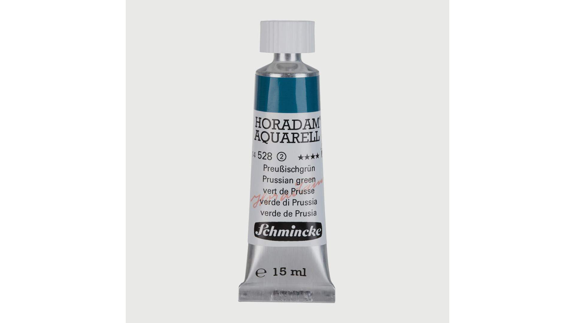 Watercolour paint Schmincke Horadam Aquarell Prussian green 15 ml. 528