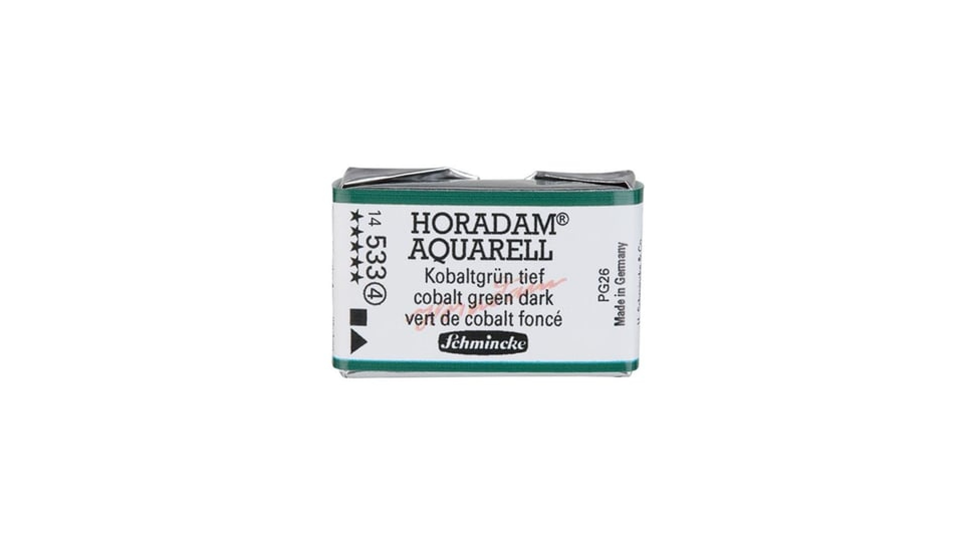 Watercolour paint Schmincke Horadam Aquarell cobalt green dark 533