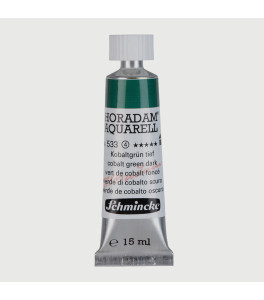 Watercolour paint Schmincke Horadam Aquarell cobalt green dark 15 ml. 533