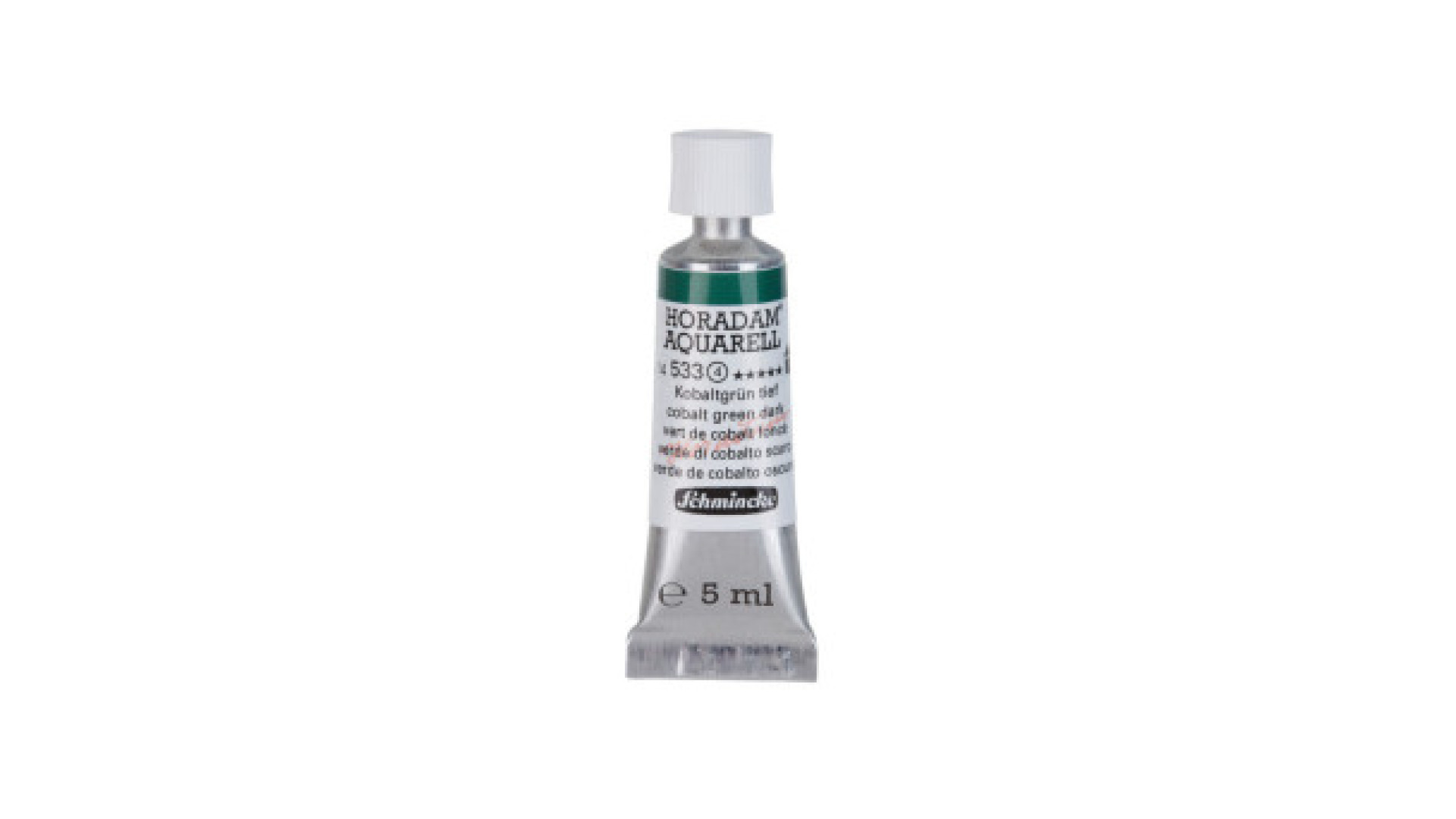 Watercolour paint Schmincke Horadam Aquarell cobalt green dark 5 ml. 533