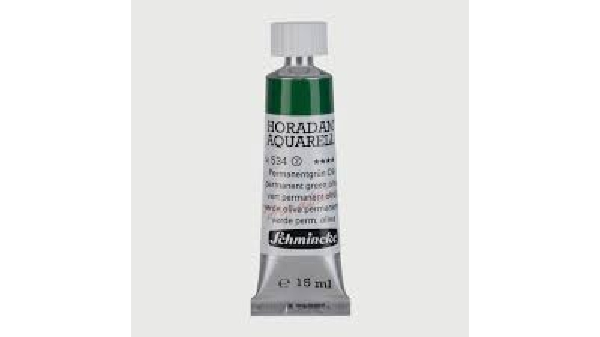 Watercolour paint Schmincke Horadam Aquarell permanent green olive 15 ml. 534