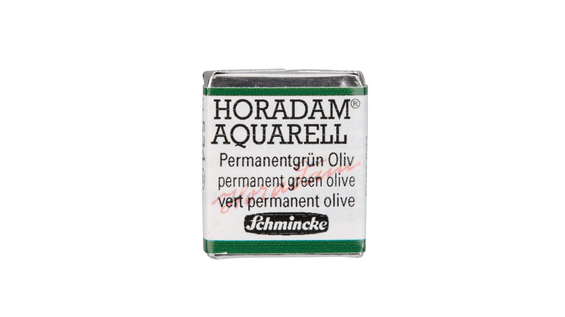 Watercolour paint Schmincke Horadam Aquarell permanent green olive 534