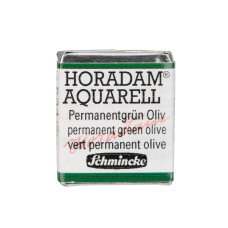 Watercolour paint Schmincke Horadam Aquarell permanent green olive 534