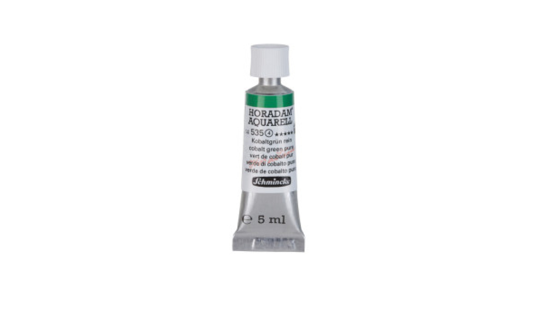 Watercolour paint Schmincke Horadam Aquarell cobalt green pure 5 ml. 535