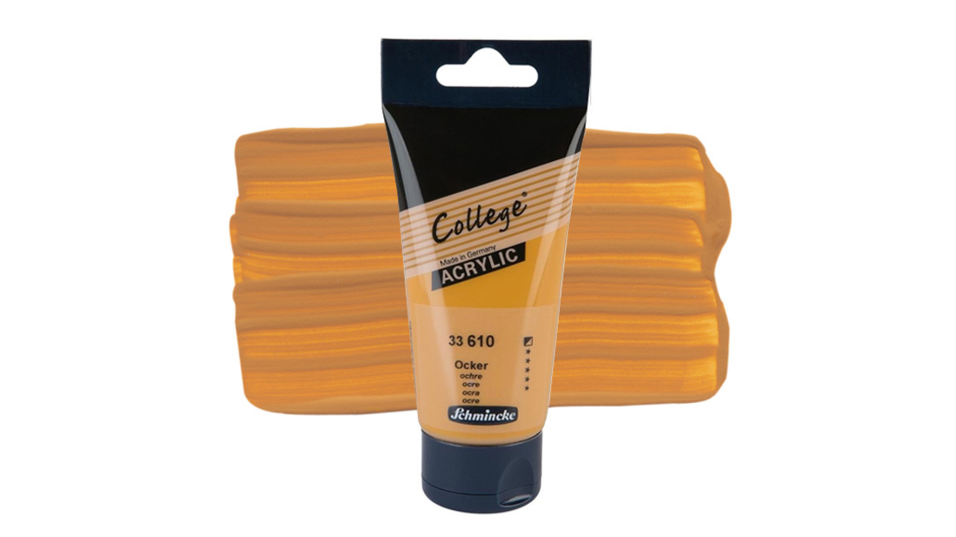 Farba akrylowa Schmincke College ocher 75 ml. 610