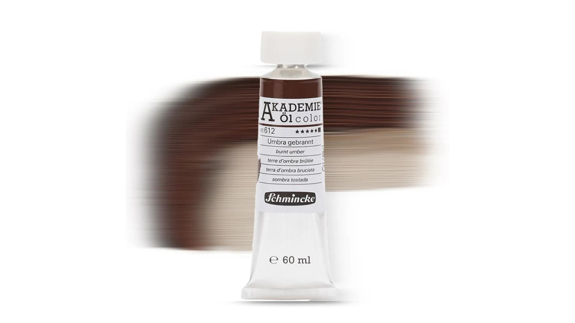 Oil paint Schmincke Akademie burnt umber 60 ml. 612