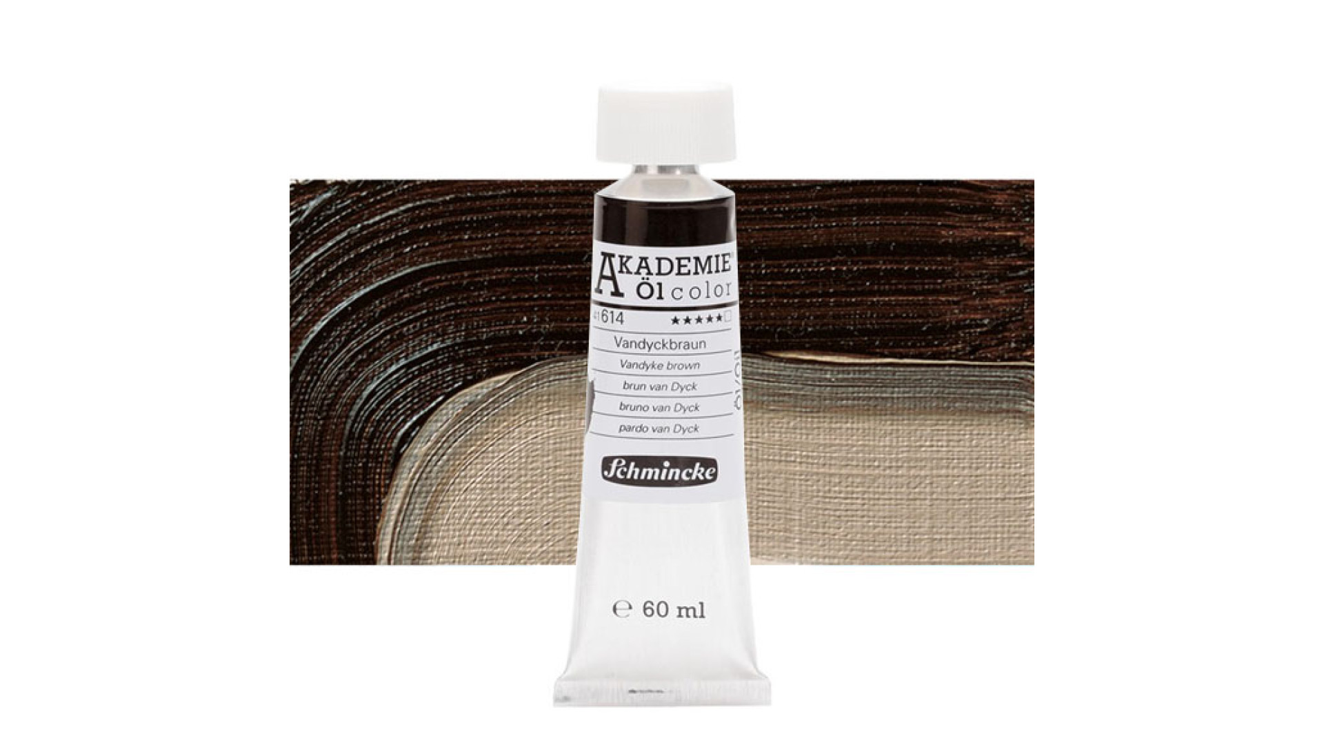 Farba olejna Schmincke Akademie Vandyke brown 60 ml. 614