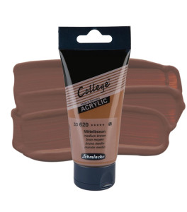 Acrylic paint Schmincke College medium brown 75 ml. 620