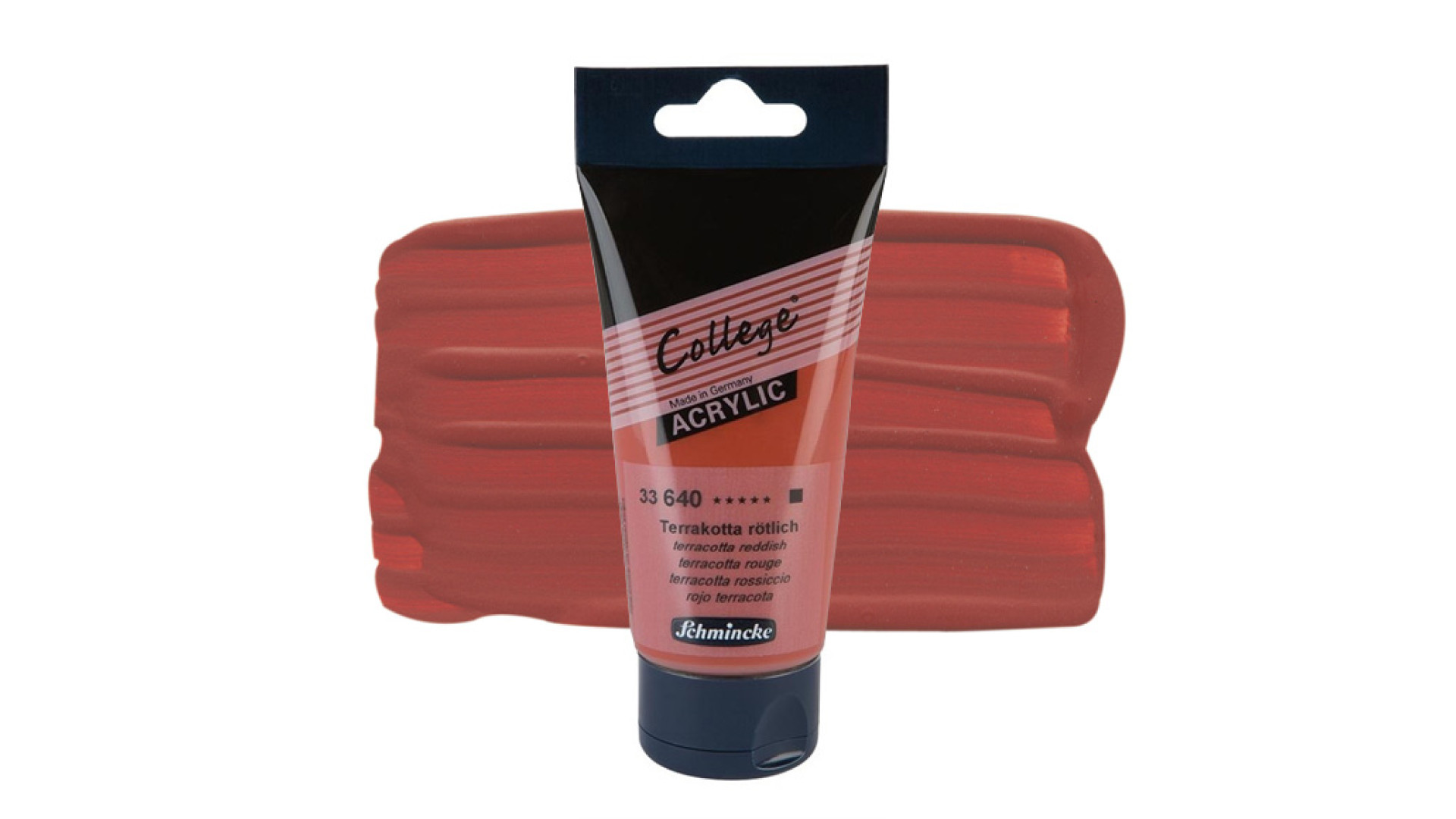 Farba akrylowa Schmincke College terrakota czerwonawa 75 ml. 640