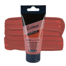 Farba akrylowa Schmincke College terrakota czerwonawa 75 ml. 640