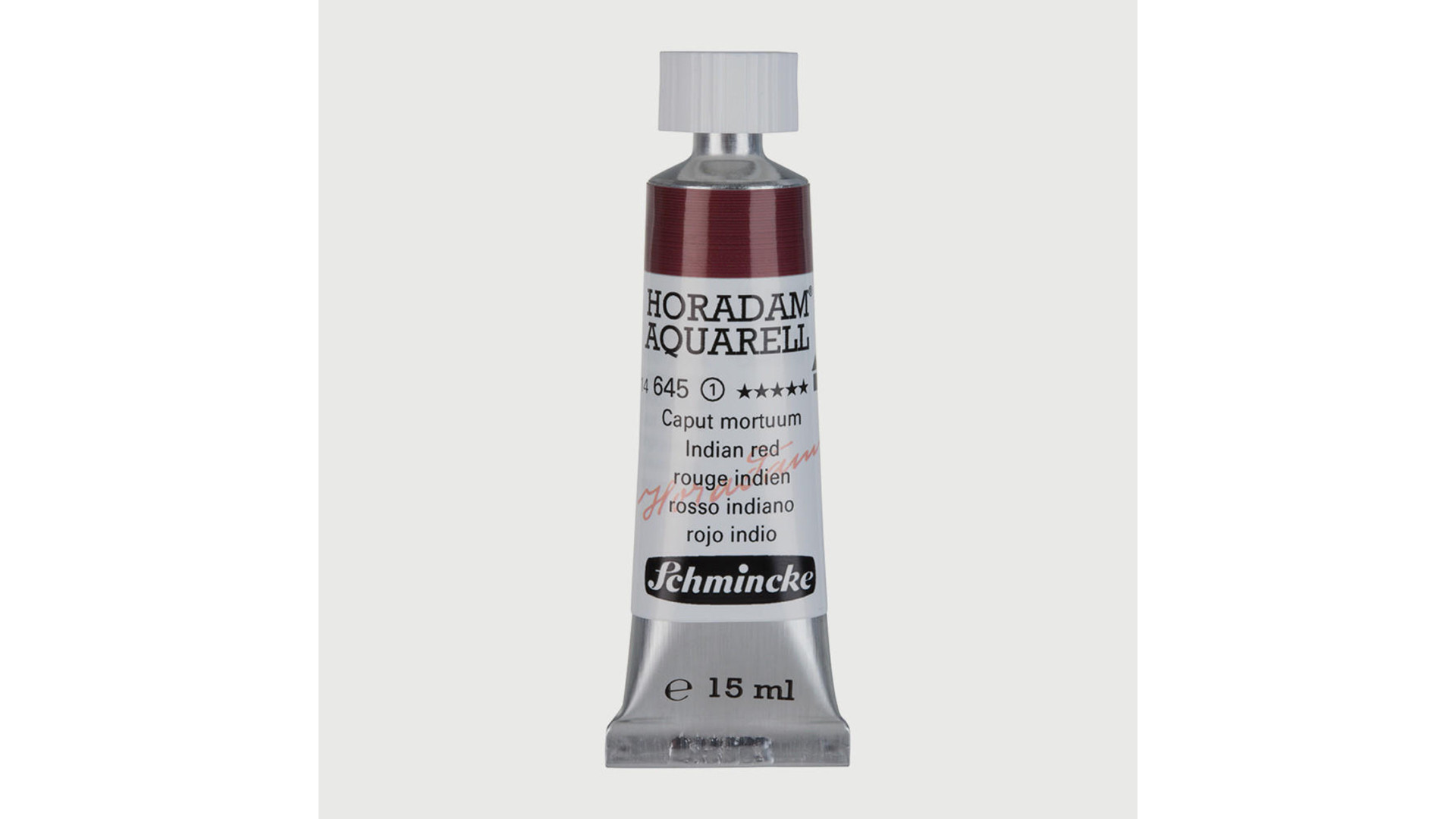 Watercolour paint Schmincke Horadam Aquarell Indian red 15 ml. 645