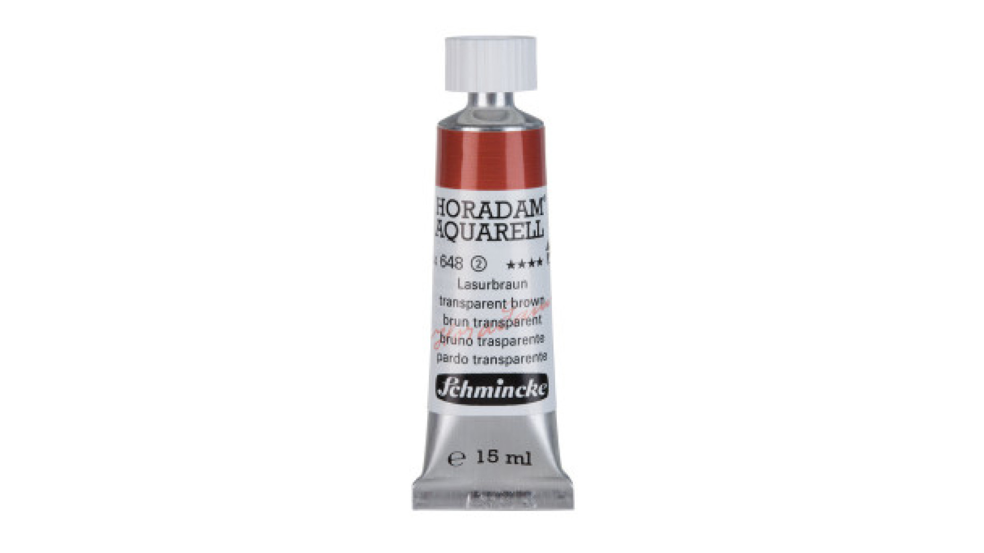 Farba akwarelowa Schmincke Horadam Aquarell transparentny brązowy 15 ml. 648