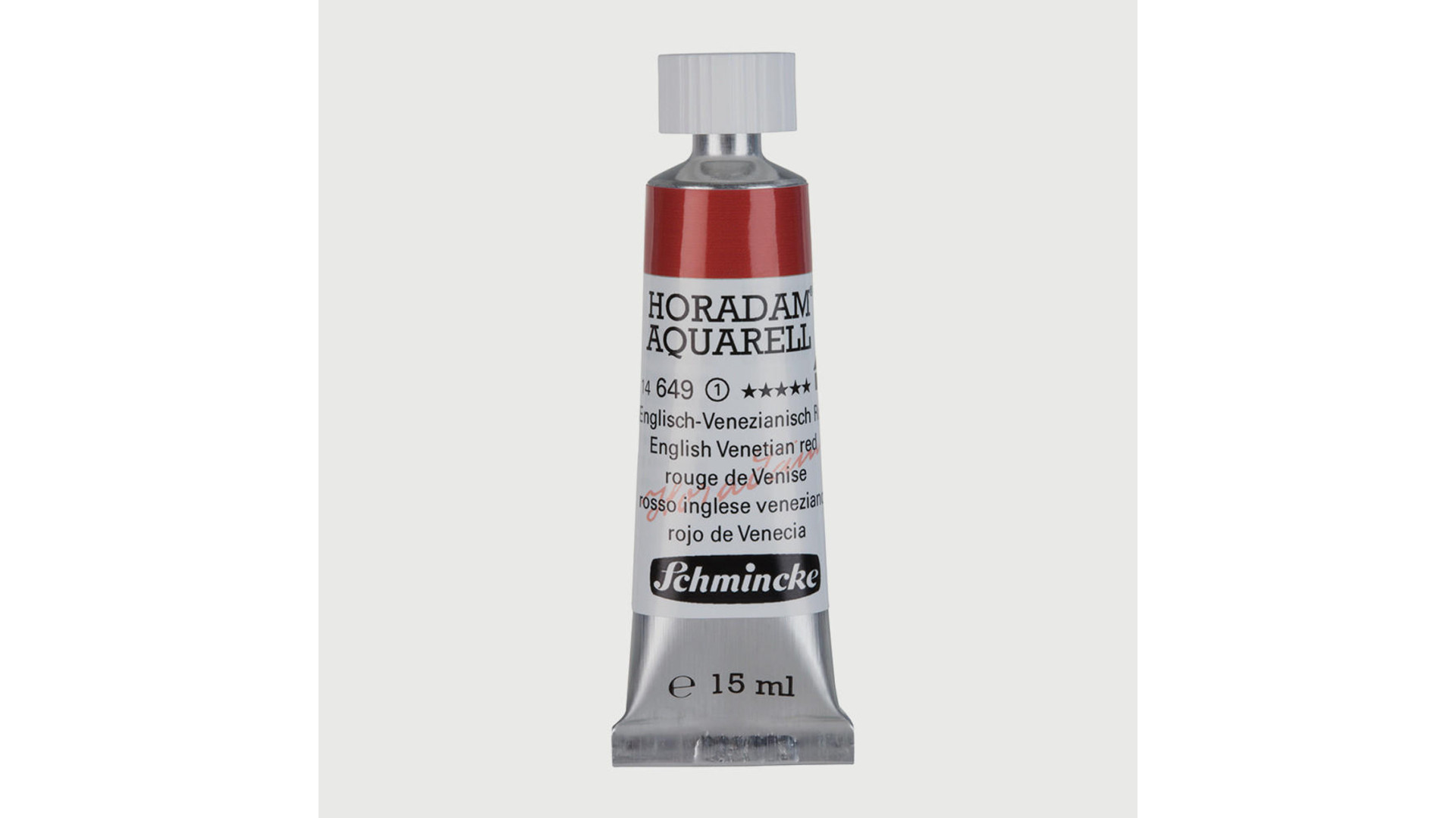 Watercolour paint Schmincke Horadam Aquarell English Venetian red 15 ml. 649