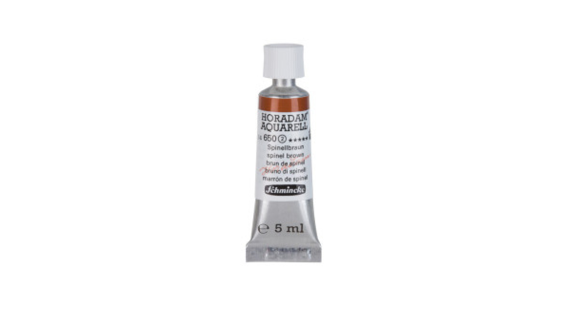 Watercolour paint Schmincke Horadam Aquarell spinel brown 5 ml. 650